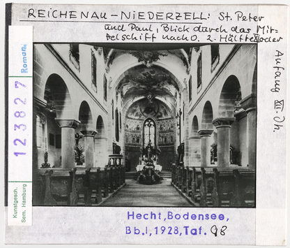 Vorschaubild Reichenau, Niederzell: St. Peter und Paul, Inneres nach Osten 